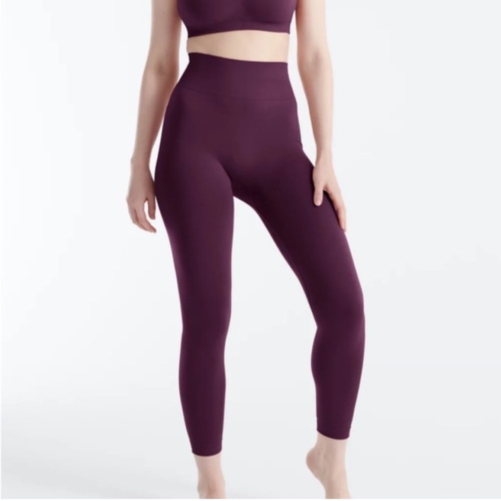 Knix Good To Go‎ Seamless Leggings Deep Purple Sz L